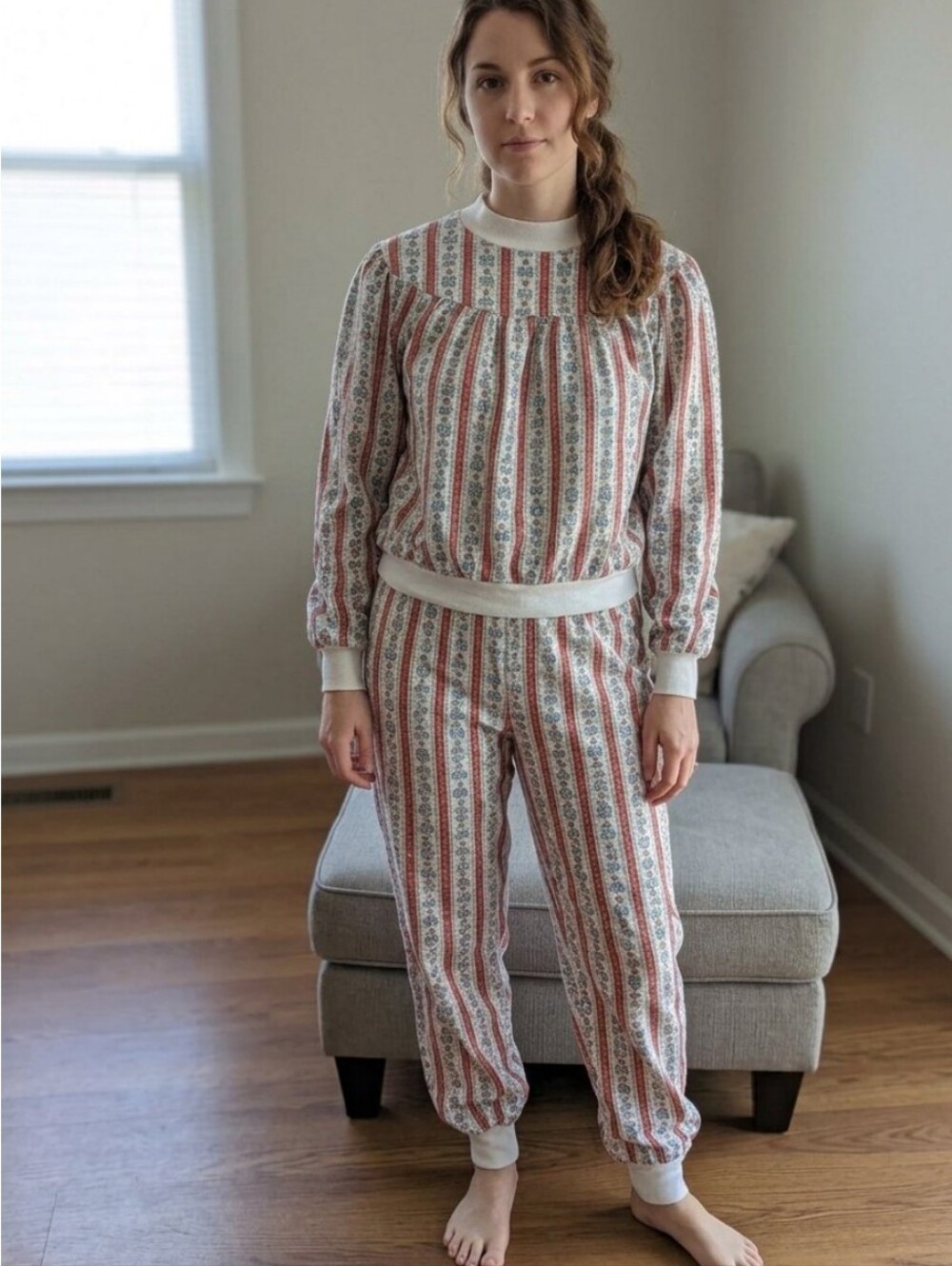 NWT Vintage Lanz of Salzburg Eileen West Cotton Tyrolean Pajama Set M